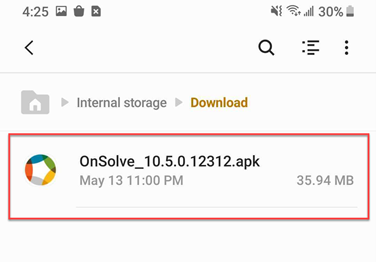 OnSolve APK Download Instruction 3