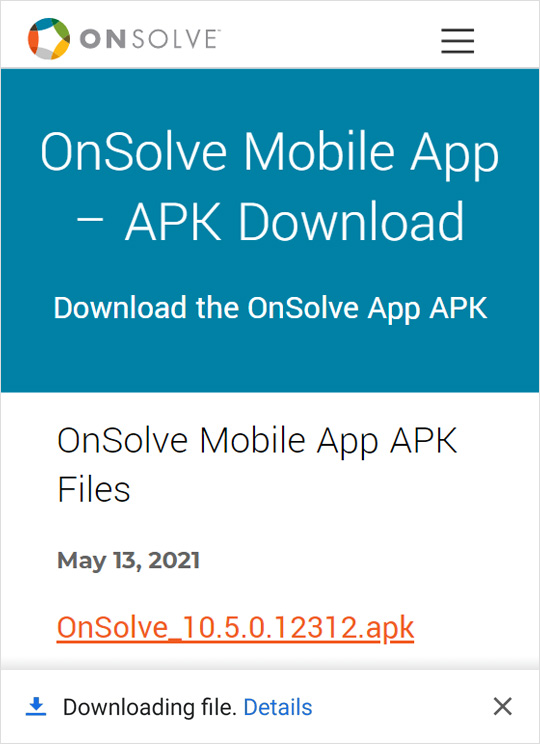 OnSolve APK Download Instruction 1