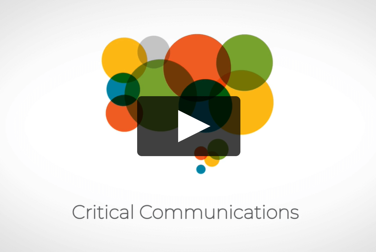 Critical Communications Video Thumbnail