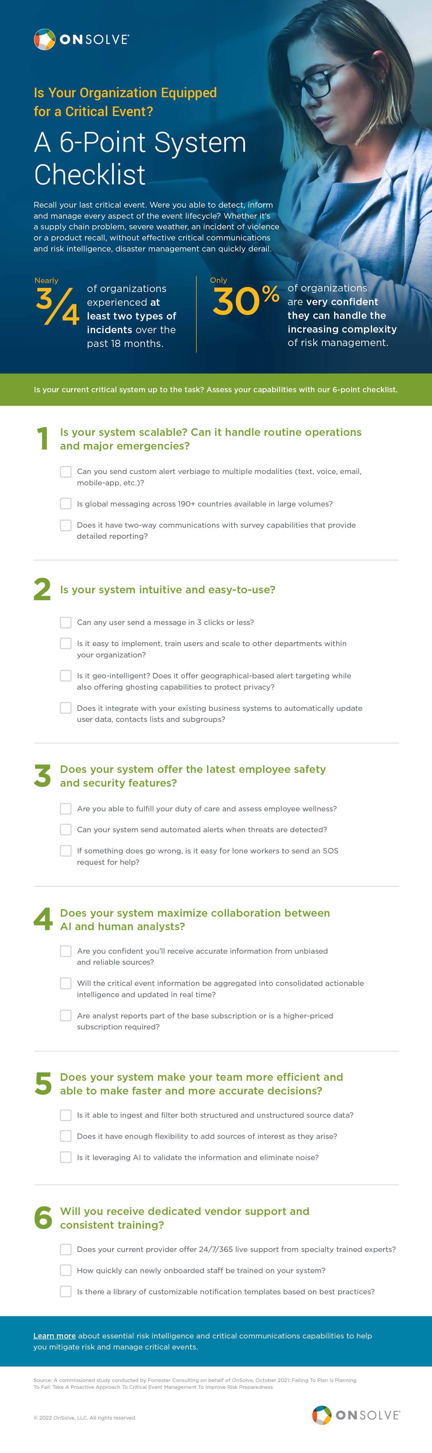 6 Point System Checklist